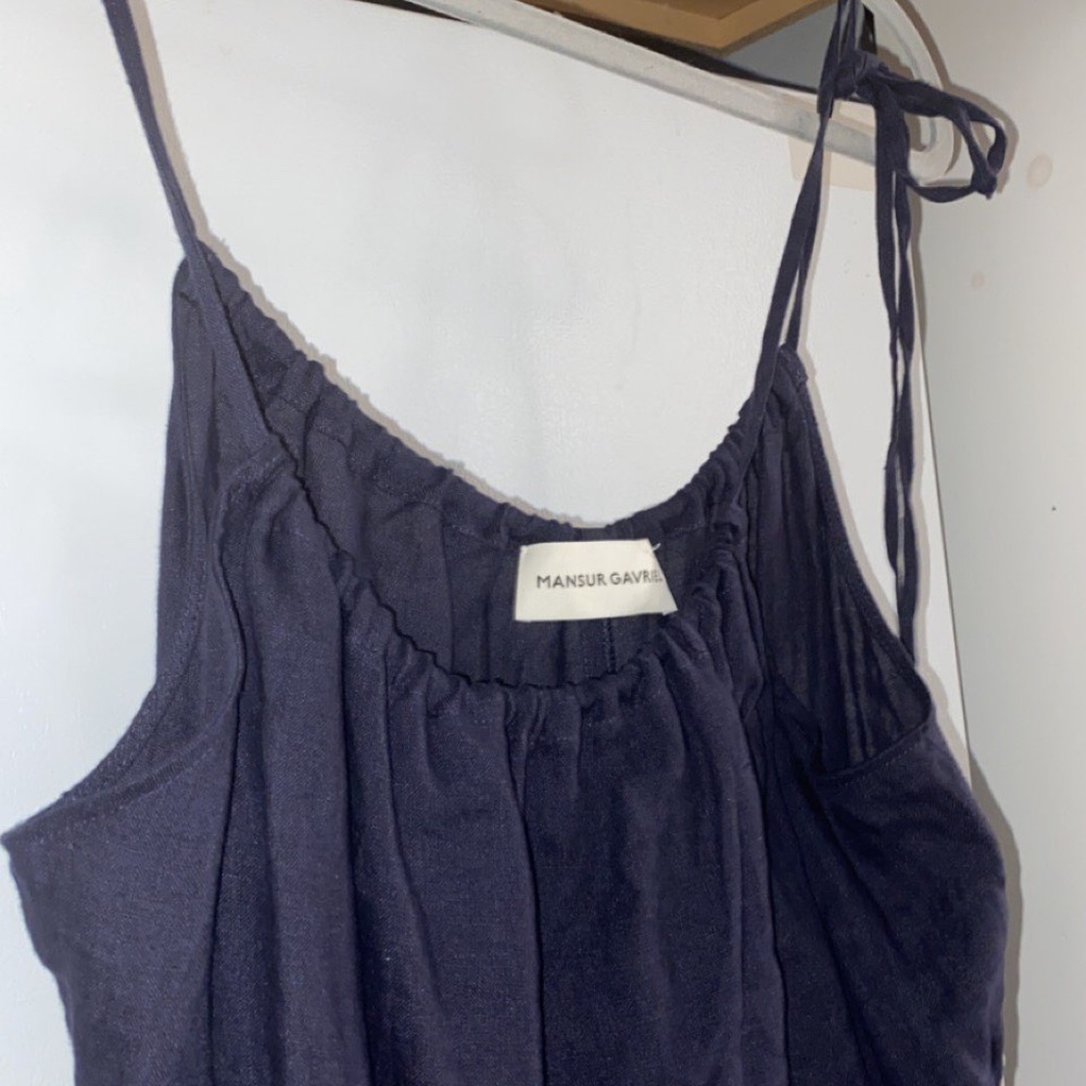 Mansur Gavriel Linen Jumpsuit - Picture 7 of 8